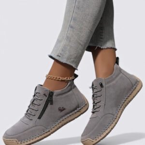 Damen Stiefeletten Reißverschluss Herbst Frühling