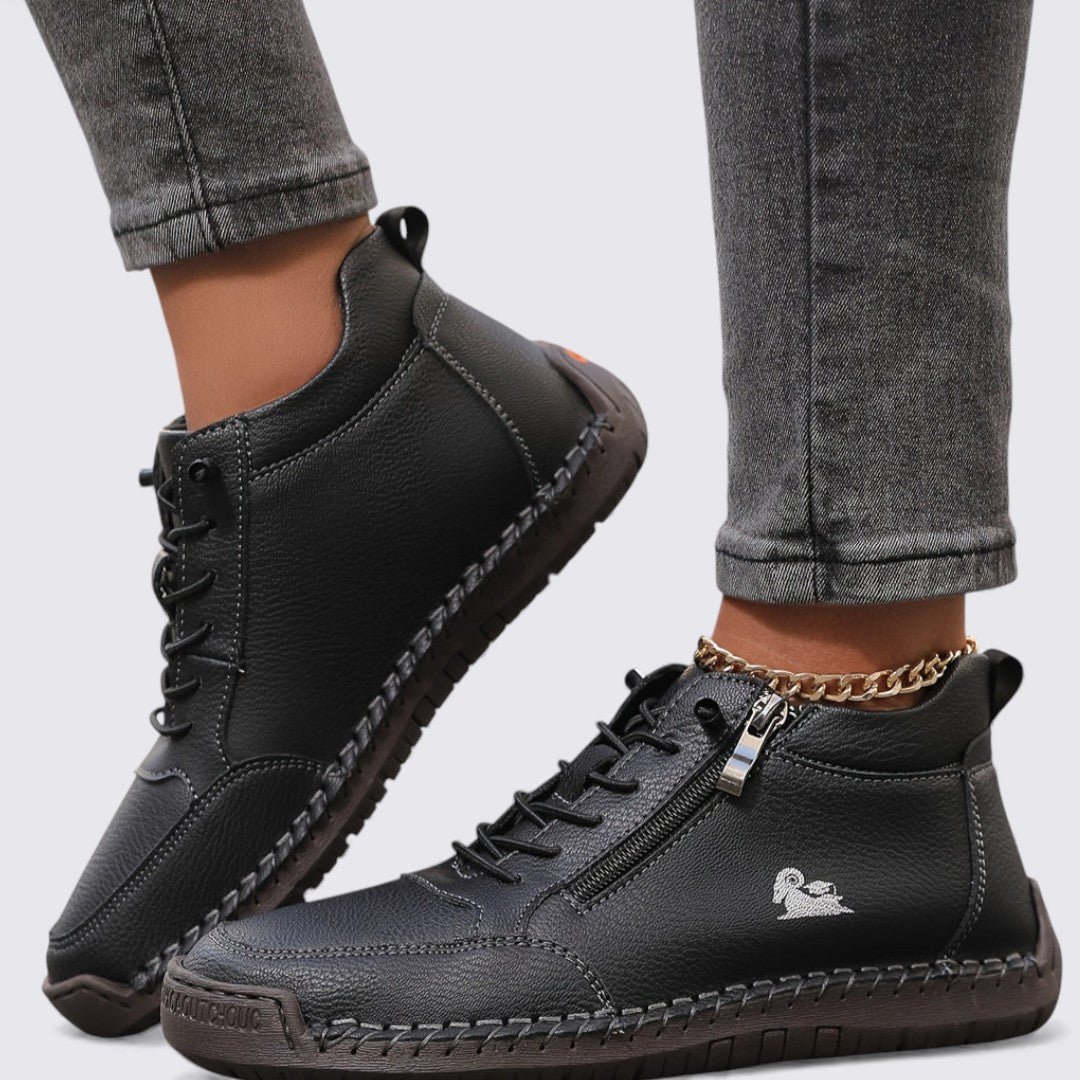 Damen Stiefeletten Reißverschluss Herbst Frühling – Bild 2