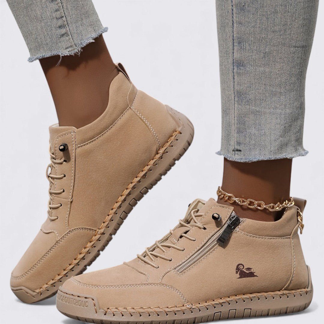Damen Stiefeletten Reißverschluss Herbst Frühling – Bild 15