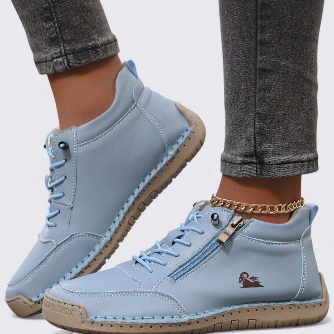 Damen Stiefeletten Reißverschluss Herbst Frühling – Bild 4