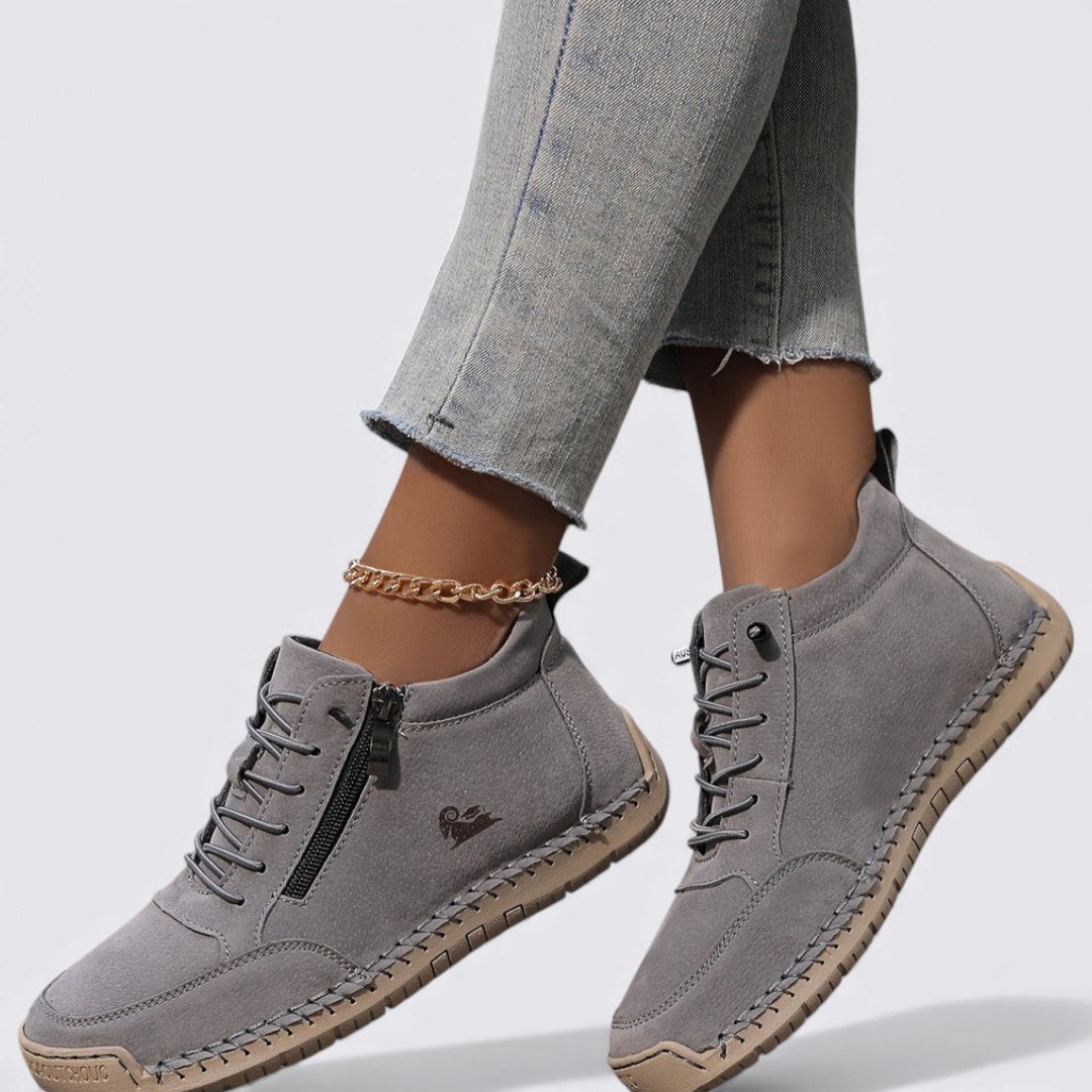 Damen Stiefeletten Reißverschluss Herbst Frühling