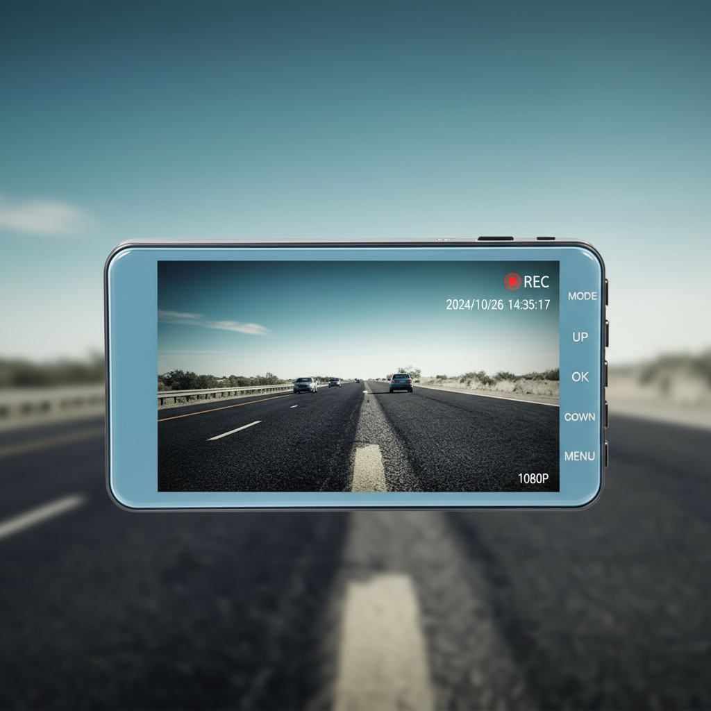 Auto Fahrtenschreiber Dual Kamera Full HD 4 Zoll Display – Bild 3