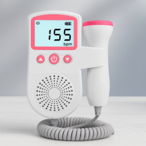 Fetaldoppler tragbar 3MHz Sonde mit beleuchtetem Display