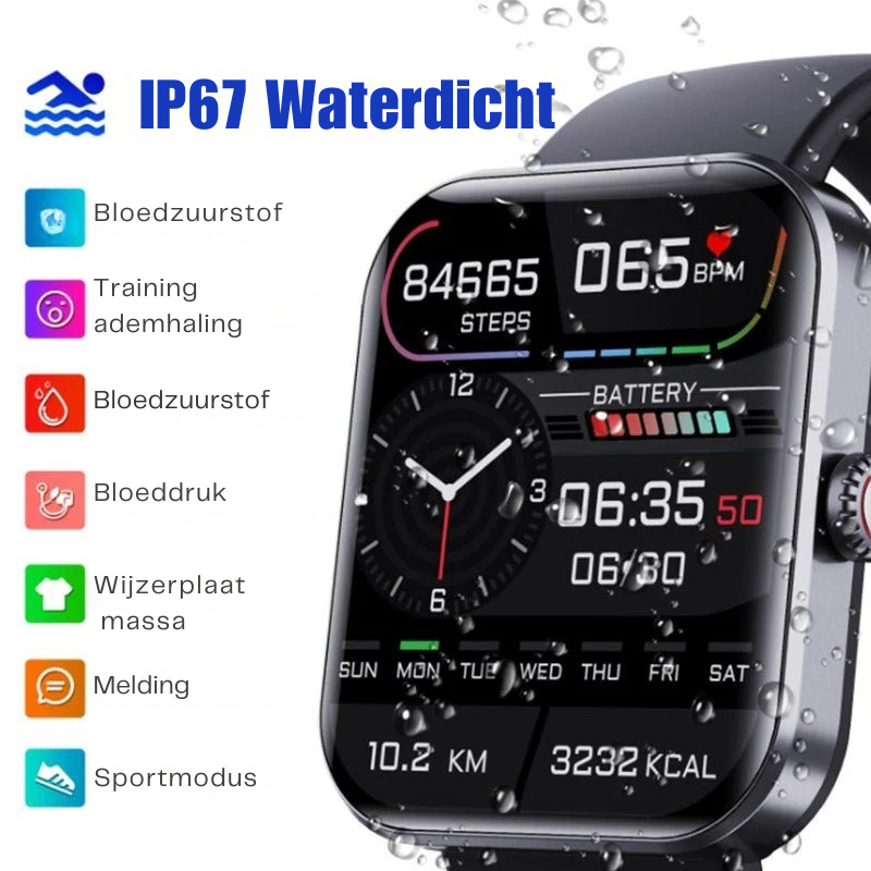 Gesundheitsuhr Blutzucker Herzfrequenz Blutdruck – Bild 3