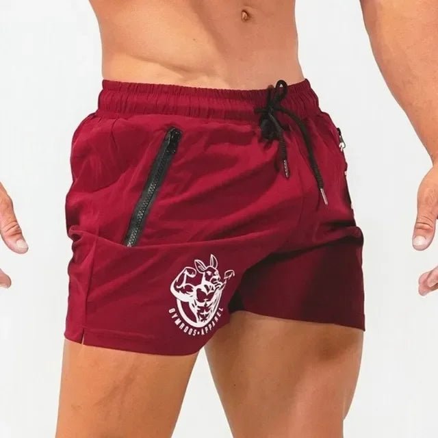 Kurze Herren Sporthose Atmungsaktiv mit Reißverschluss – Bild 3