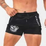 Kurze Herren Sporthose Atmungsaktiv mit Reißverschluss