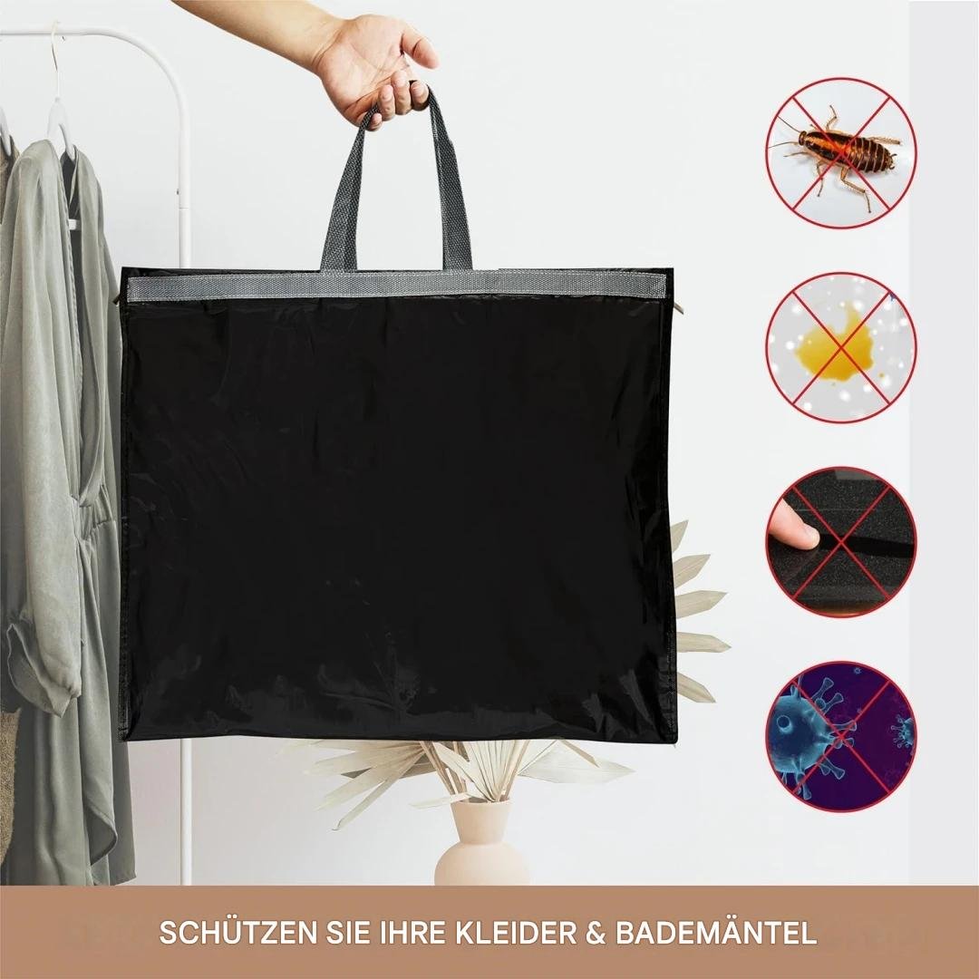 PEVA Kleidersack 180cm transparent – 2er Set für lange Kleider – Bild 7