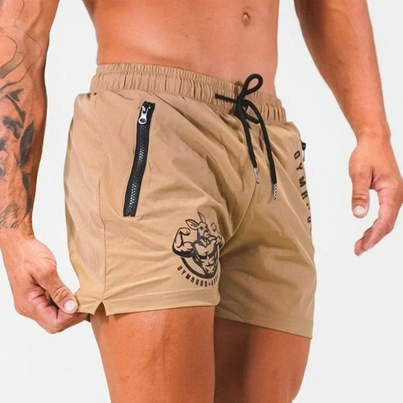 Kurze Herren Sporthose Atmungsaktiv mit Reißverschluss – Bild 13