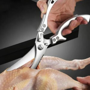 Edelstahl Küchenschere robust für Fleisch & Fisch