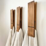 Handtuchhalter Holz modern Bad skandinavisches Design