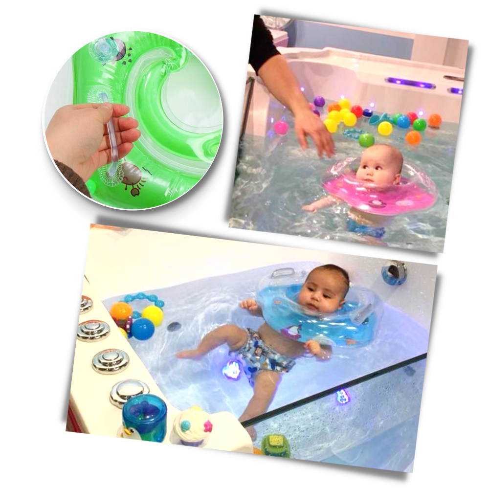 Nackenschwimmring Baby Sicher Doppelairbag Design – Bild 7