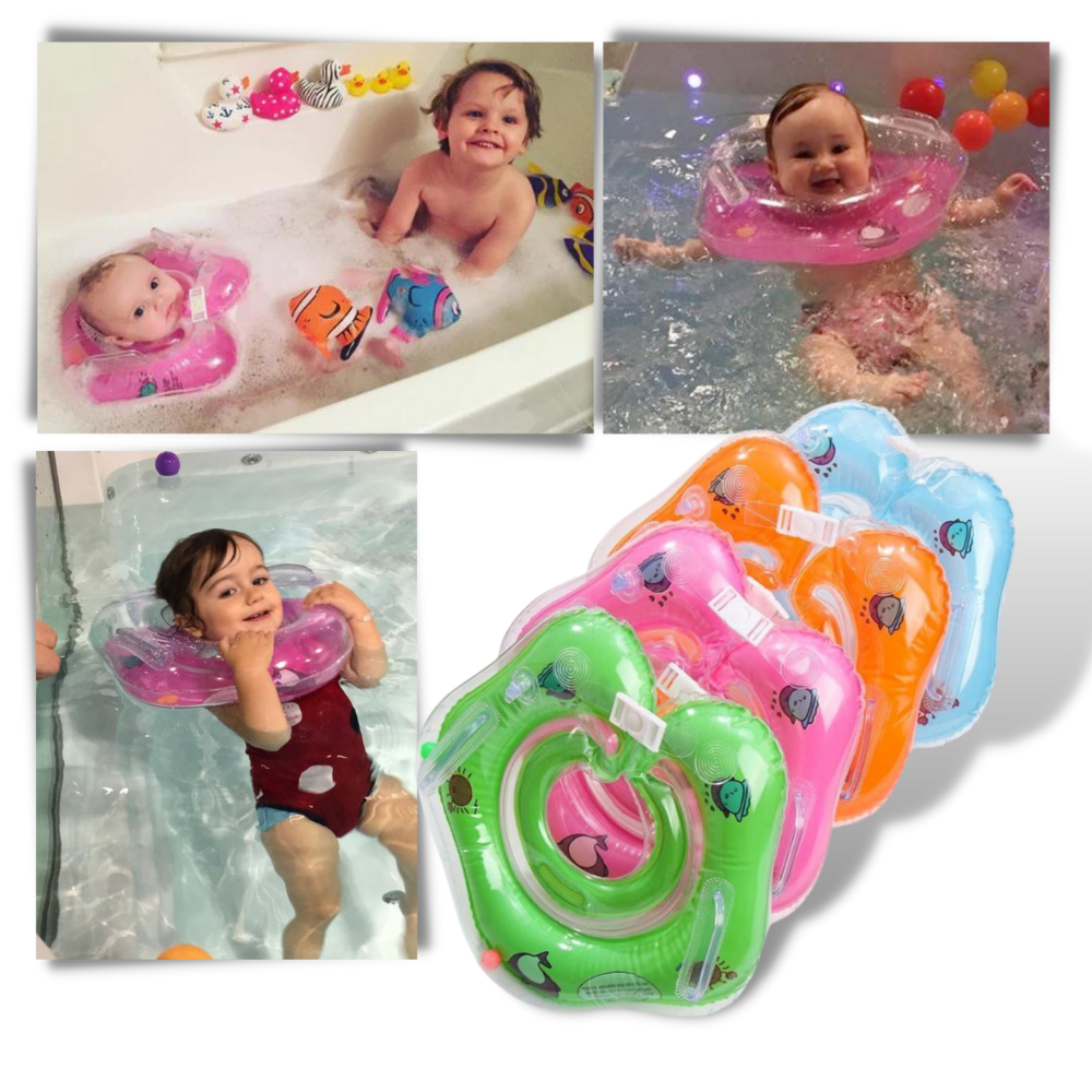 Nackenschwimmring Baby Sicher Doppelairbag Design – Bild 9