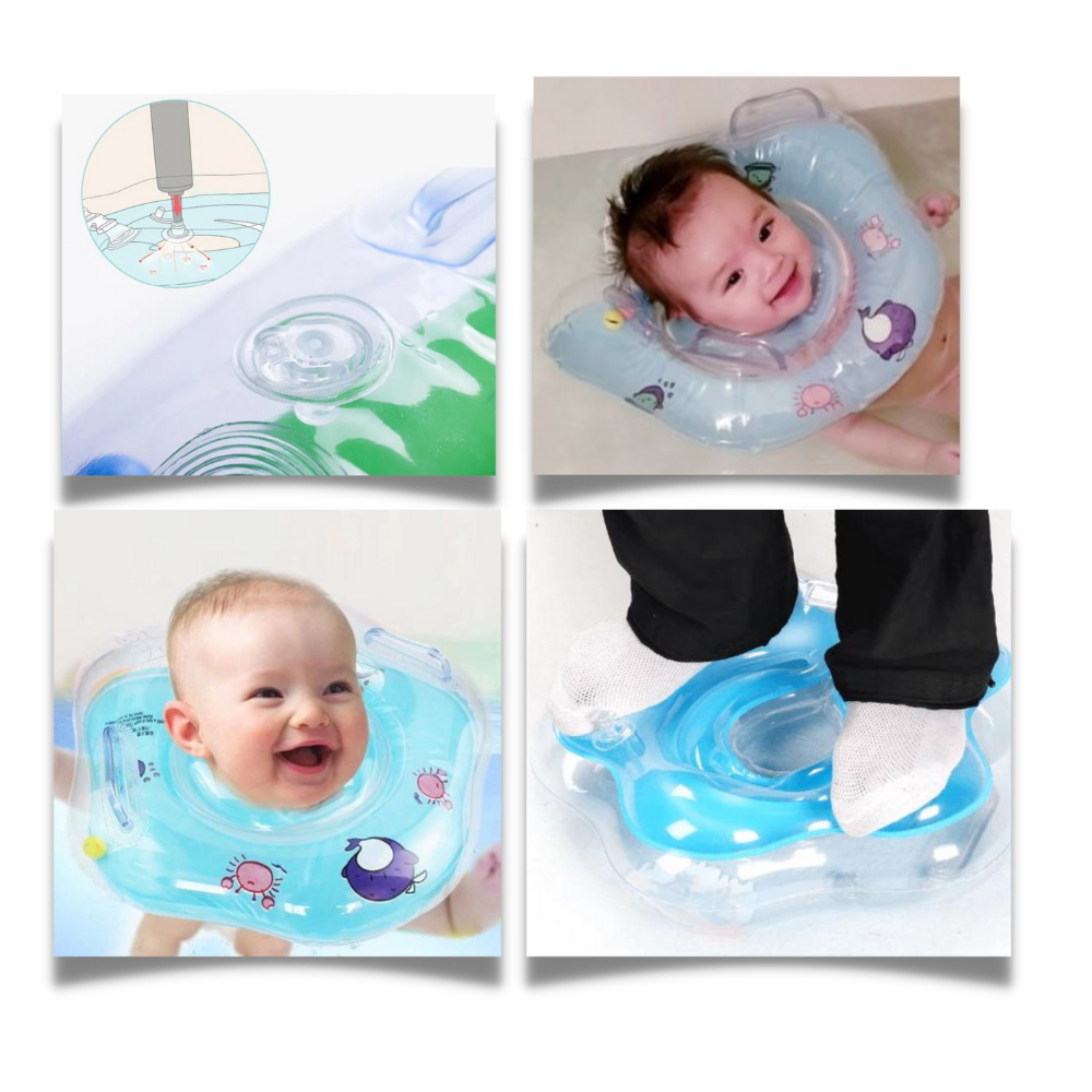 Nackenschwimmring Baby Sicher Doppelairbag Design – Bild 8