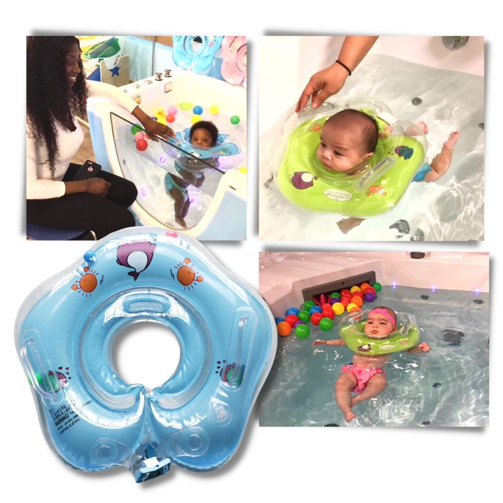 Nackenschwimmring Baby Sicher Doppelairbag Design – Bild 5