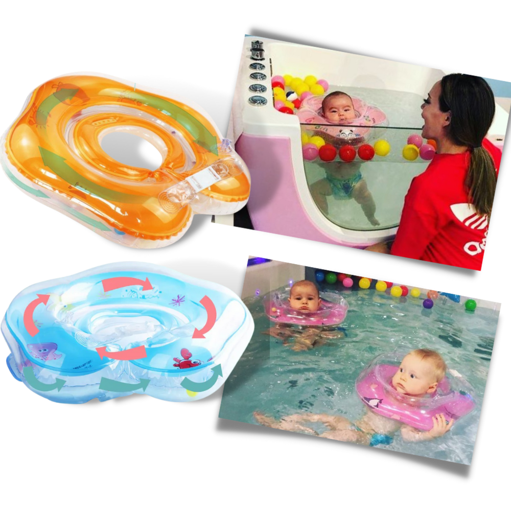Nackenschwimmring Baby Sicher Doppelairbag Design – Bild 6