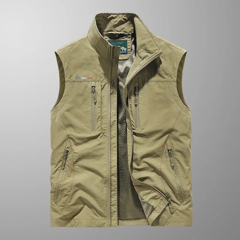 Herren Outdoor Weste leicht atmungsaktiv mit Taschen – Bild 4