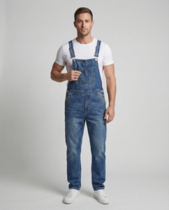 Denim Latzhose Herren – Klassisch, Verstellbar, Alltag