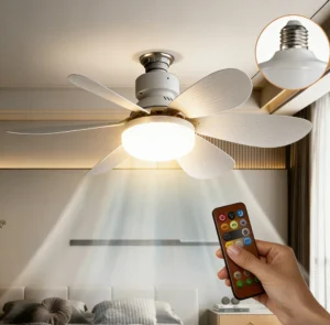 Deckenventilatorleuchte dimmbar für Wohnzimmer 30W LED