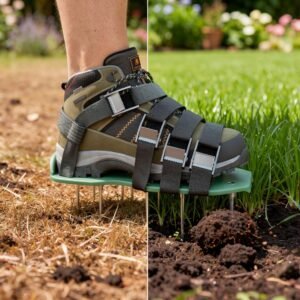 Rasenspikes Schuhe – Einfache Bodenbelüftung für gesunden Rasen