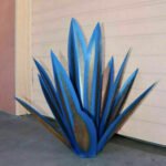 Metall Agave Gartendeko wetterfest für Außenbereich