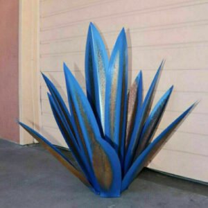 Metall Agave Gartendeko wetterfest für Außenbereich