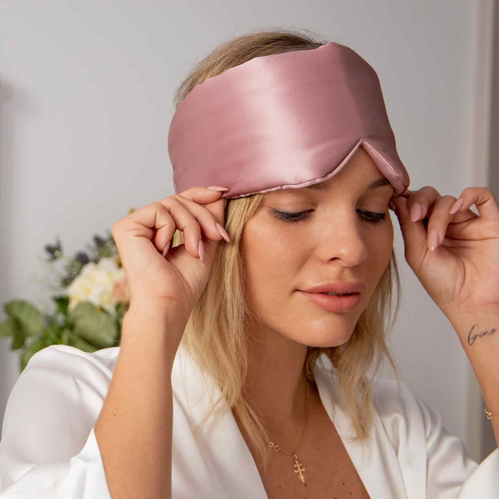 Luxus Augenmaske Seide 22 Momme für tiefe Erholung – Bild 4