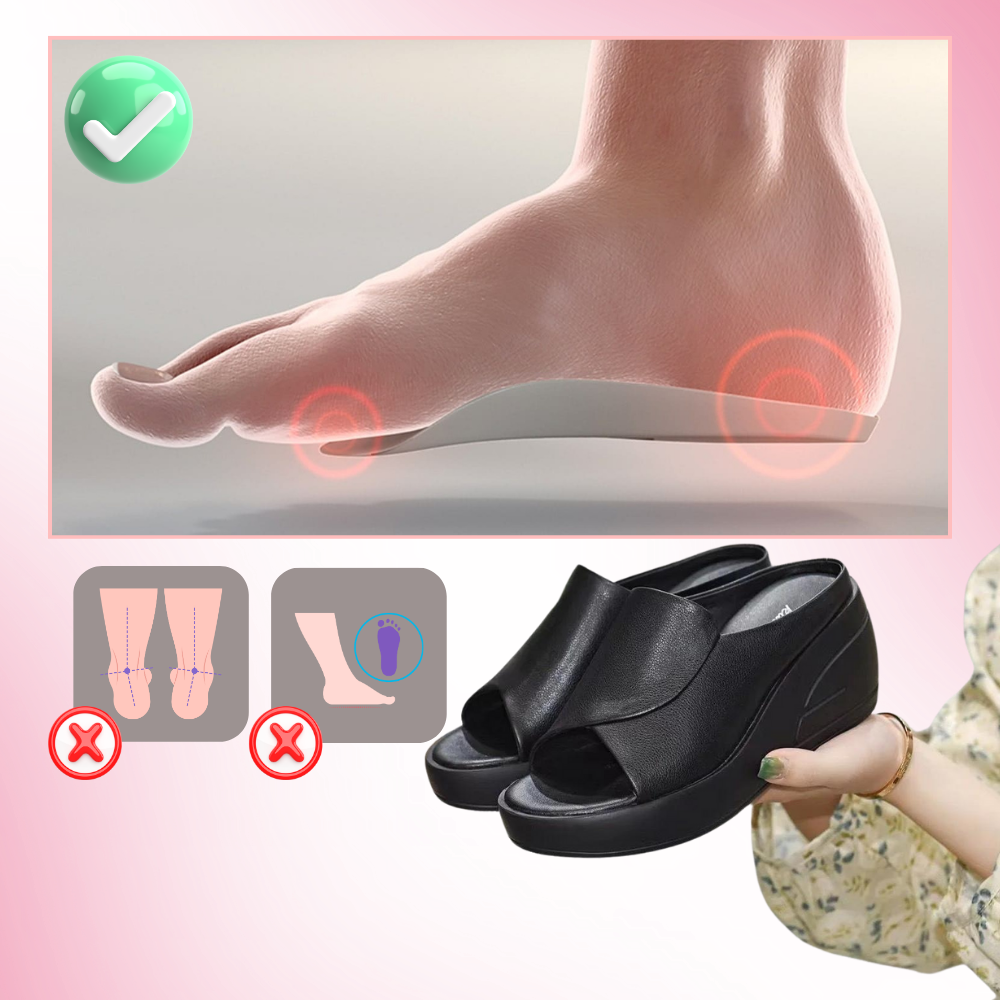 Damen Sandaletten Orthopädisch Fußschmerzen Linderung – Bild 4