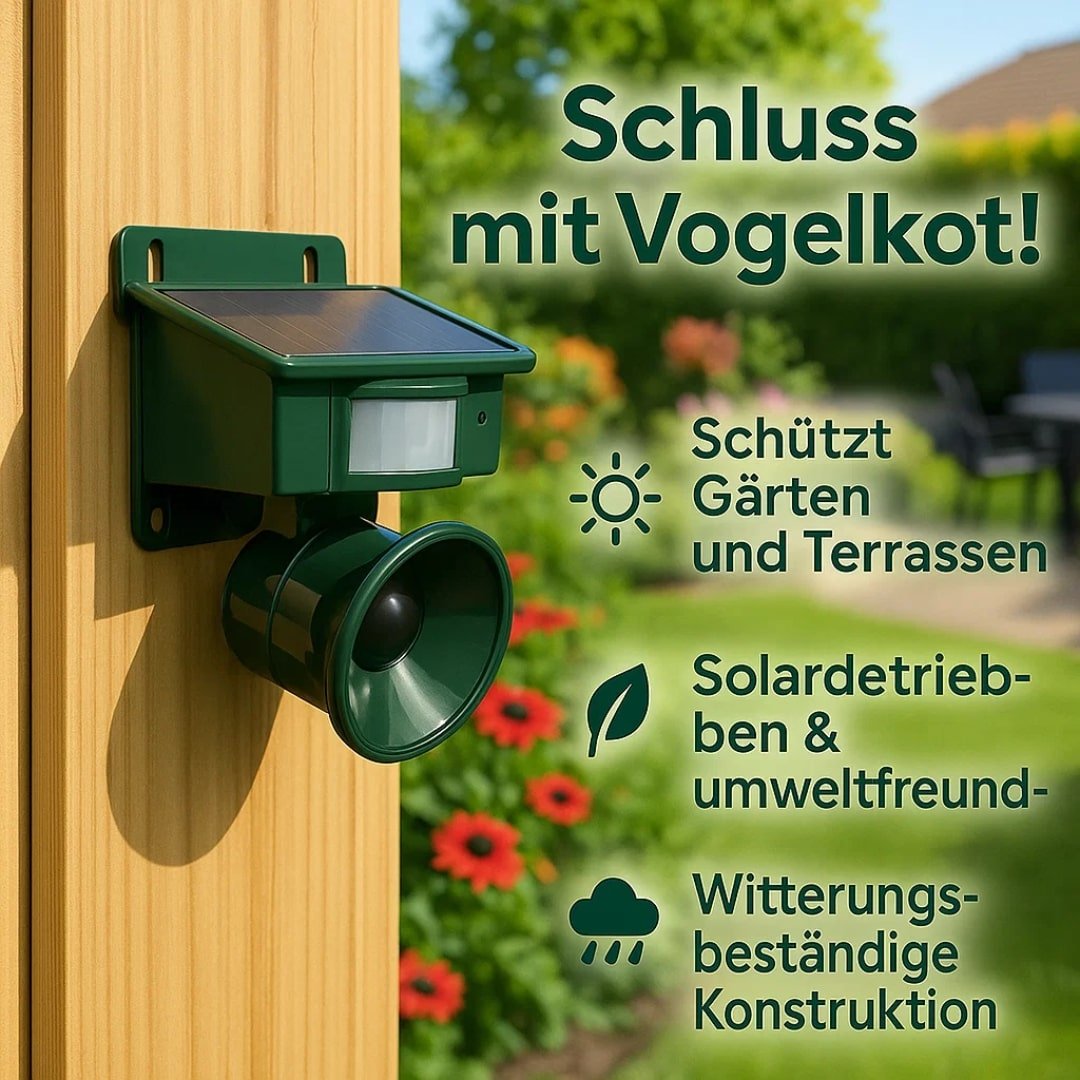 Vogelvertreiber Solar Balkon Garten – Tierfreundliche Abwehr – Bild 3