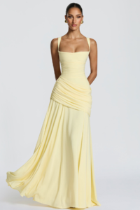 Damenkleid fließender Rock weicher Stoff Abend