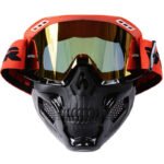 Motorradbrille abnehmbare Maske stoßfeste Gläser