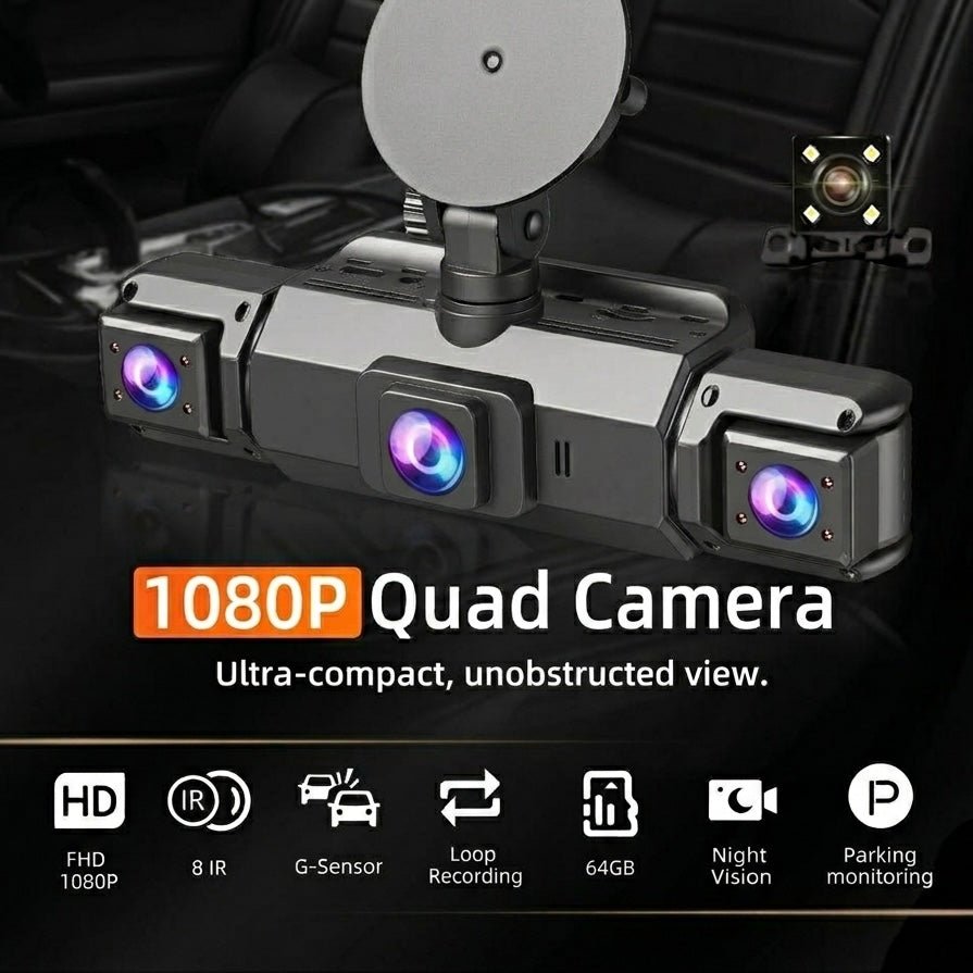 Dashcam 4 Kameras G-Sensor 3.0 Zoll IPS Display USB – Bild 2