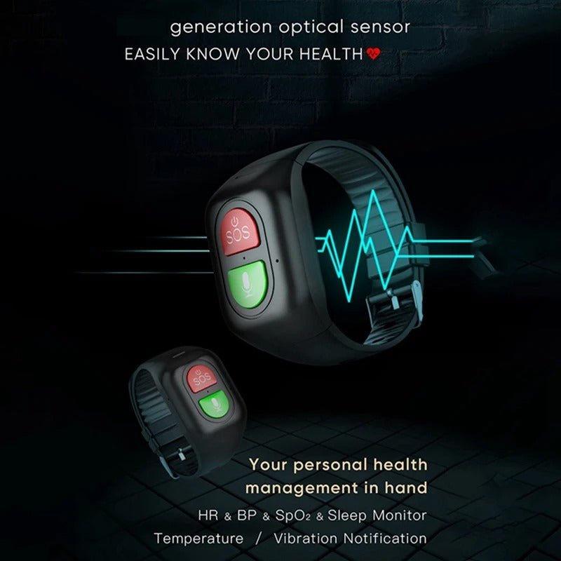 Smartwatch Senioren 4G GPS Echtzeit-Ortung IPX7 wasserdicht – Bild 4