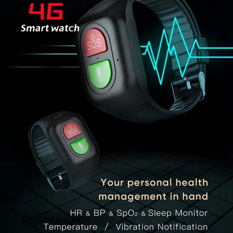 Smartwatch Senioren 4G GPS Echtzeit-Ortung IPX7 wasserdicht – Bild 6