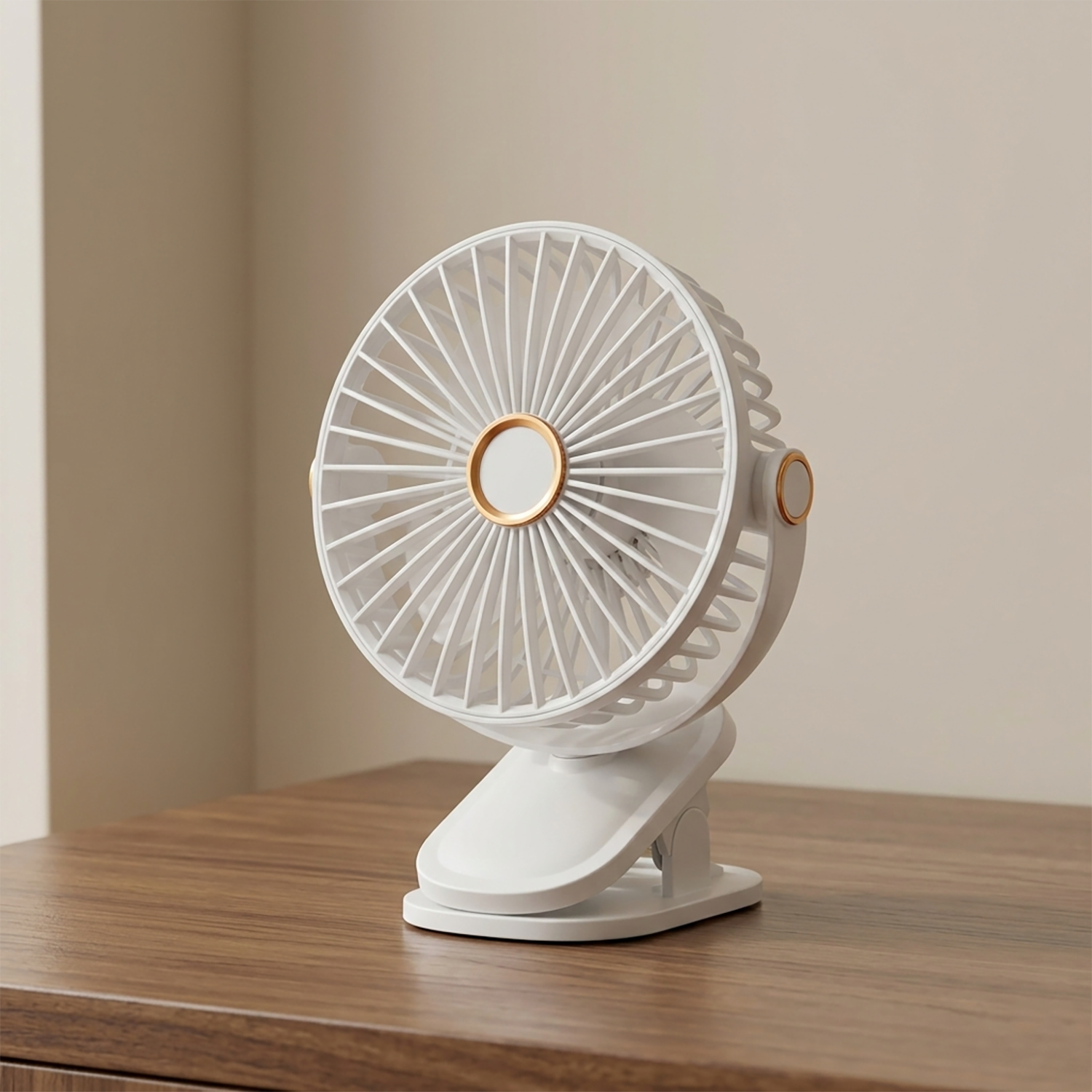 Mini Ventilator 3-in-1 mit USB-C Akku und LED-Licht – Bild 5