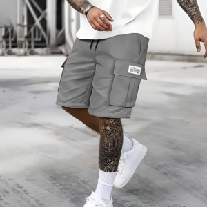 Herren Cargoshorts aus Baumwolle mit elastischem Bund
