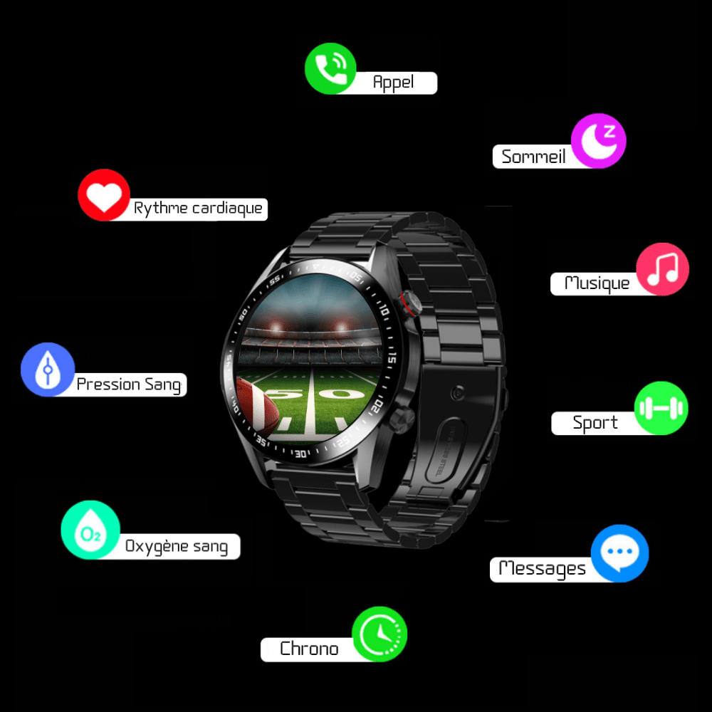 Herren Smartwatch IPS HD Display & Herzfrequenzmesser – Bild 5