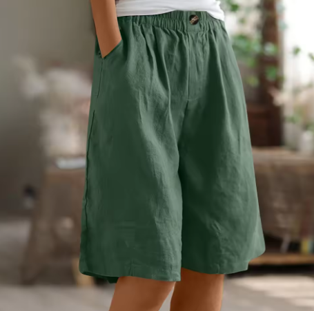 Damen Shorts klarer Schnitt ausgewogene Länge – Bild 9