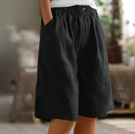 Damen Shorts klarer Schnitt ausgewogene Länge – Bild 10