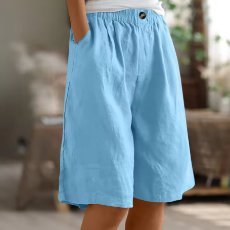 Damen Shorts klarer Schnitt ausgewogene Länge – Bild 7