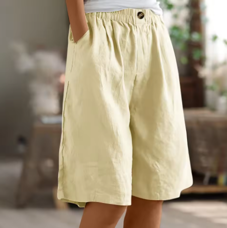 Damen Shorts klarer Schnitt ausgewogene Länge – Bild 3