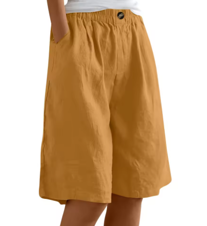 Damen Shorts klarer Schnitt ausgewogene Länge – Bild 13