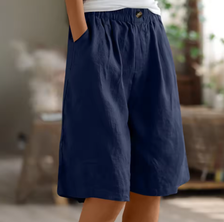 Damen Shorts klarer Schnitt ausgewogene Länge – Bild 6