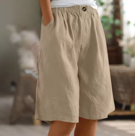 Damen Shorts klarer Schnitt ausgewogene Länge – Bild 8