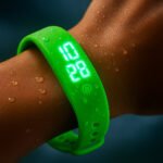 Smartwatch mit Körpertemperatur Messung und Silikonarmband