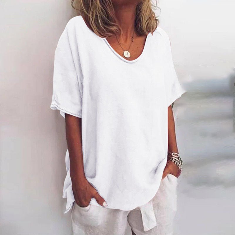 Damen T-Shirt lockere Passform durchgehender Schnitt – Bild 3