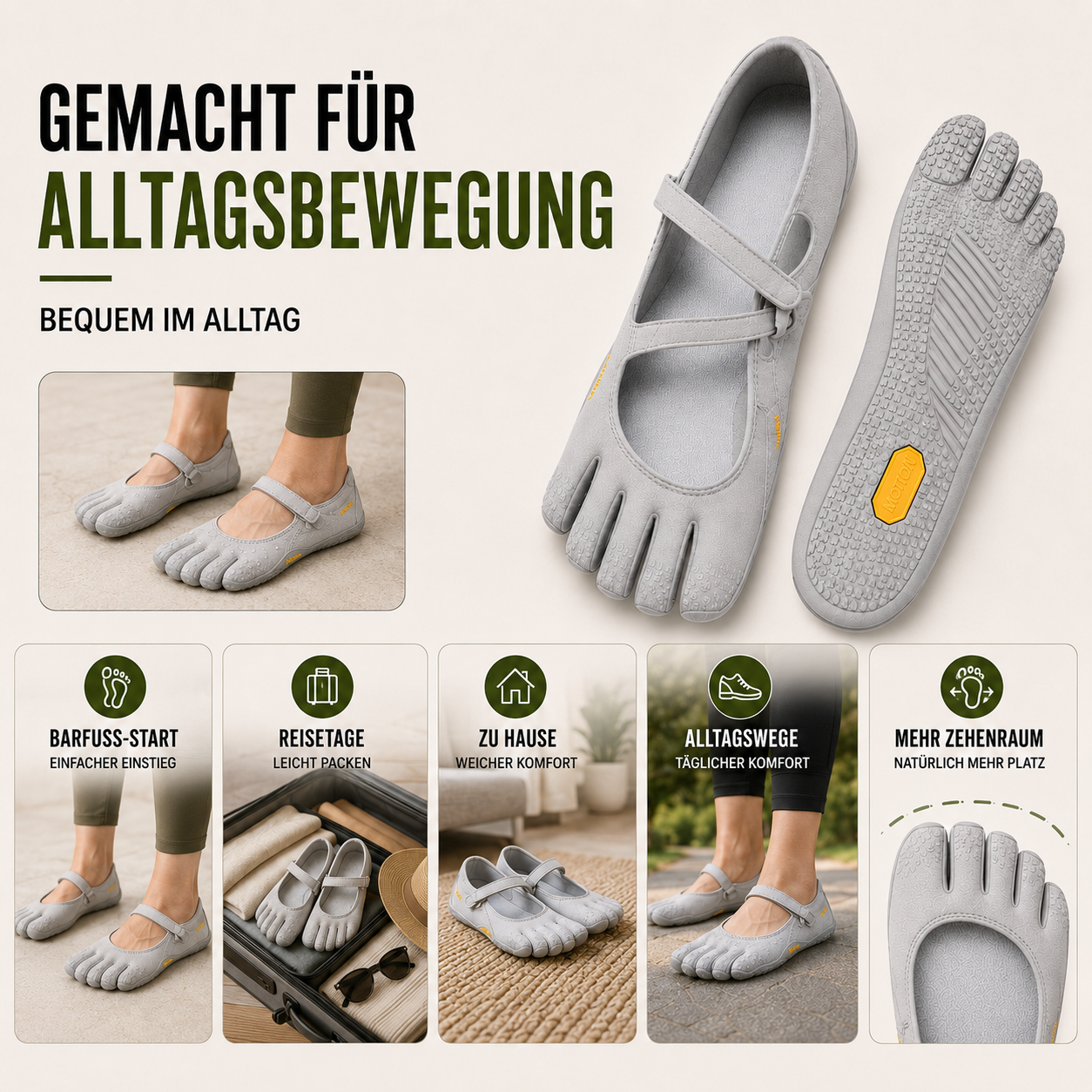 Damen Schuh Schnelltrocknend Flexible Sohle Yoga Gym – Bild 10