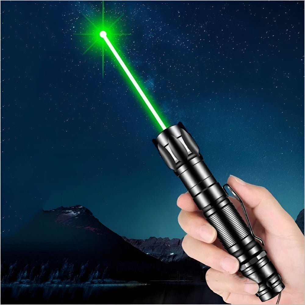 Laserpointer Grün 2000m Reichweite Eloxiertes Gehäuse