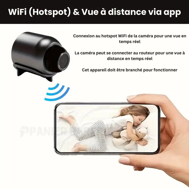 Überwachungskamera Mini WLAN Infrarot Nachtsicht 1080P – Bild 4