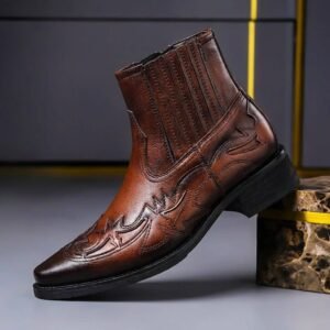 Herren Stiefel mit rutschhemmender Sohle & gepolstertem Fußbett