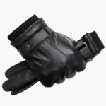 Herren Winterhandschuhe isolierend mit geripptem Bündchen